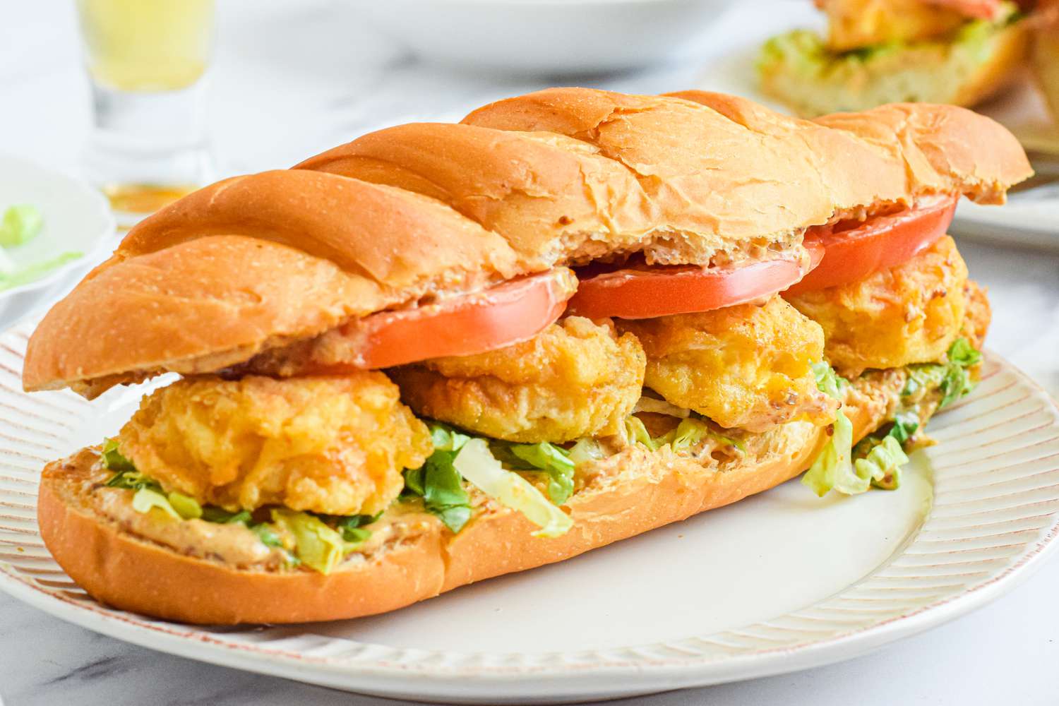 Shrimp Po Boy Sandwich