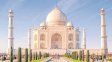 El Taj Mahal, ubicado en Agra, India, es uno de los monumentos más emblemáticos del mundo y símbolo universal del amor.