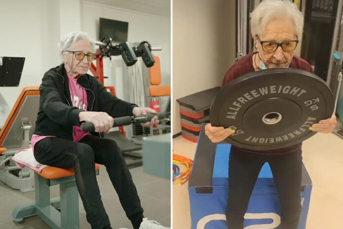 Iñaxi Lasa, la vasca de 101 años que va al gym y entrena dos horas de fuerza a diario: "Este es el único suplemento nutricional que tomo desde hace más de 35 años"