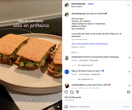 Con una lata de atún tienes una idea de cena rápida y alta en proteínas lista en cinco minutos